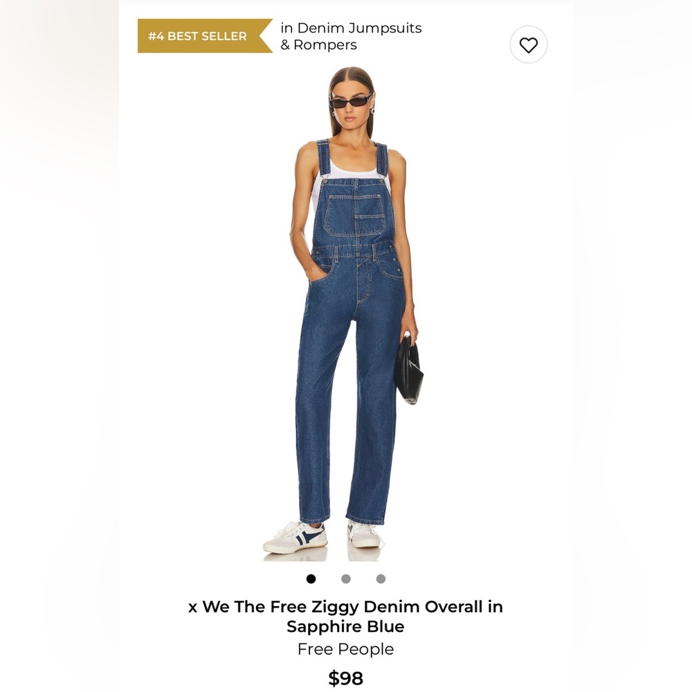 NWT Free People Denim Overalls